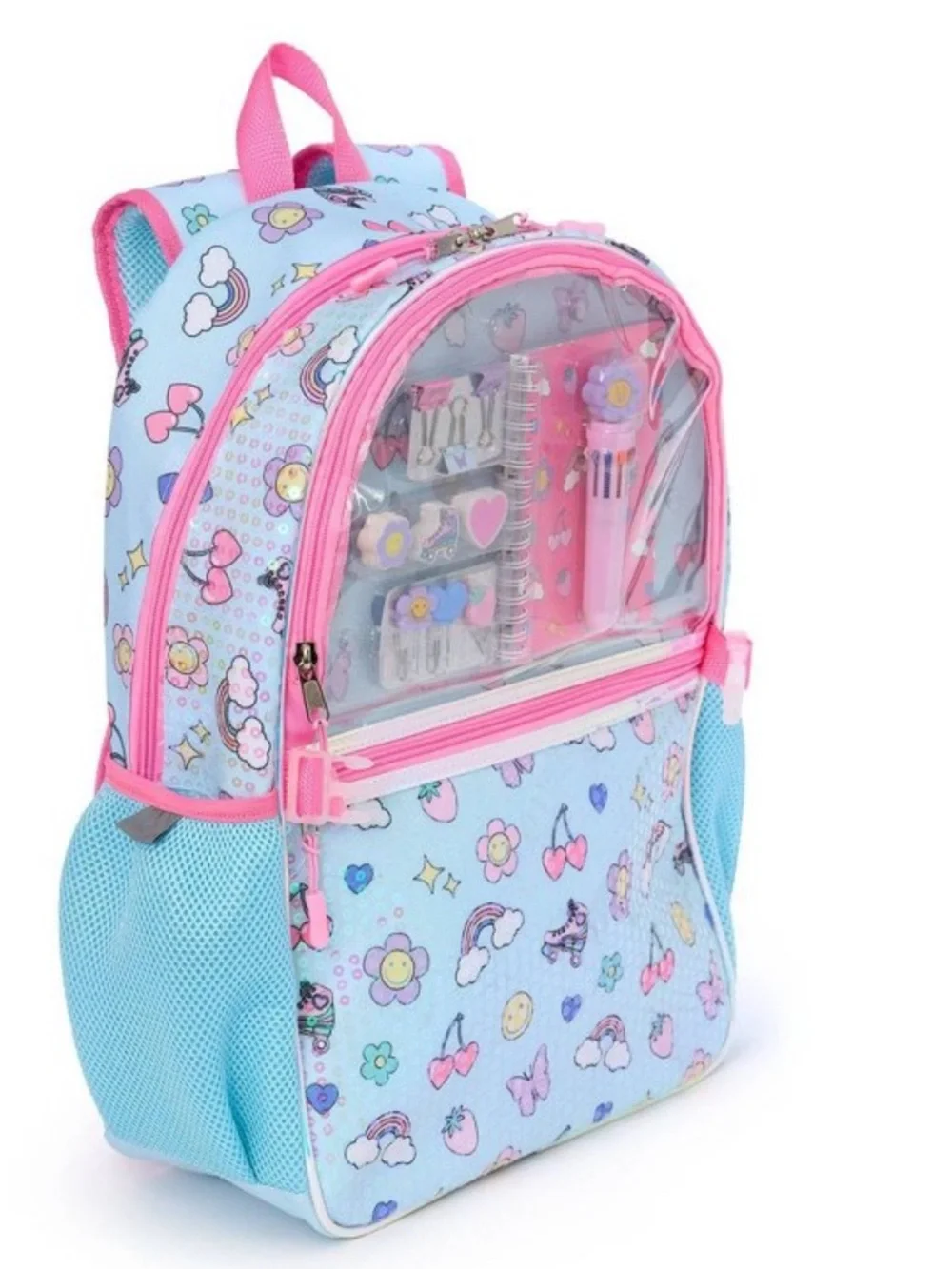Adorable Kids Sequin Backpack with stationary set and Lunch Bag NWT